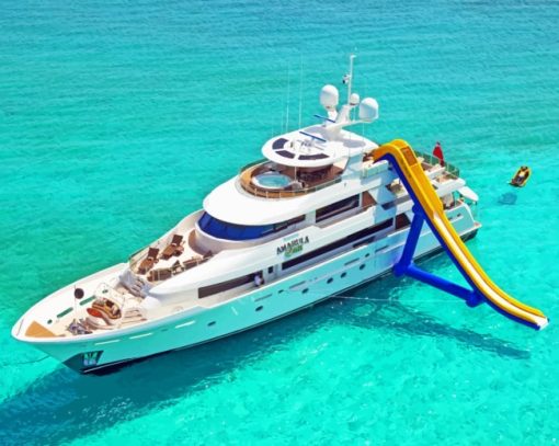 Yacht With Slide paint by numbers