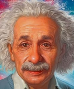 Albert Einstein Portrait paint by numbers