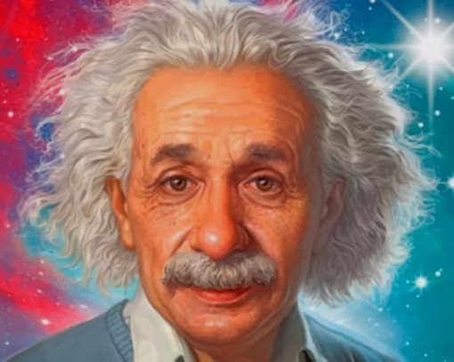 Albert Einstein Portrait paint by numbers