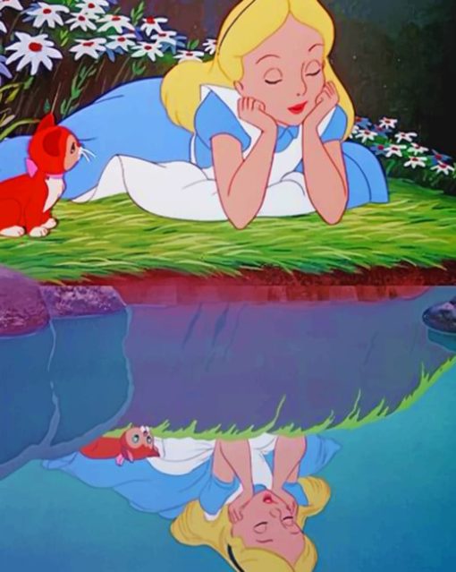 Alice In Wonderland Reflection paint by numbers