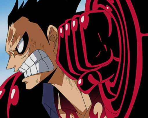 Anime One Piece Monkey D Luffy paint by numbers