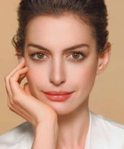 Anne Hathaway Portrait paint by numbers