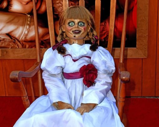 Annabelle Scary Doll paint by numbers