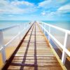 Beach With Horizon Line Bridge paint by numbers