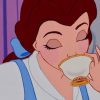 Belle Drinking Coffee paint by numbers