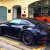 Black Porsche Panamera paint by numbers