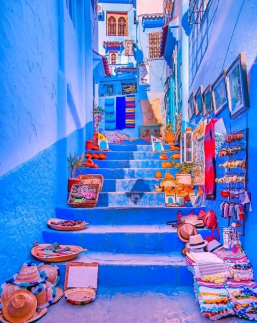 Blue Pearl Of Morocco paint by numbers