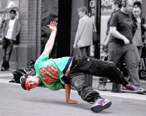 Break Dancer In The Street paint by numbers