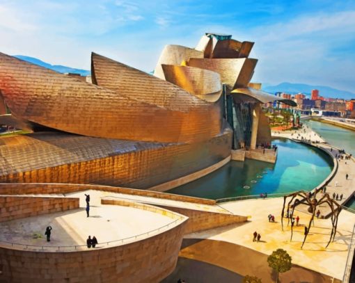 Spanish Art Museum In Bilbao paint by numbers