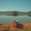 Canoe Resting On Small Beach paint by numbers