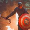 Captain America Carrying A Hammer paint by numbers