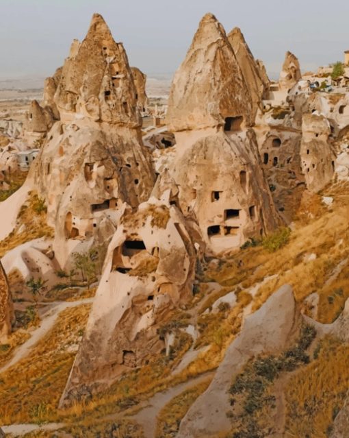 Ancient Caves In Turkey paint by numbers