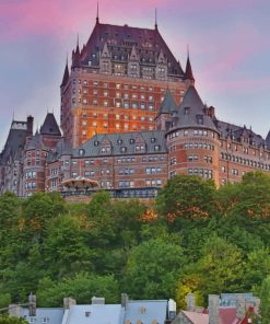 Château Frontenac Quebec City Canada paint by numbers