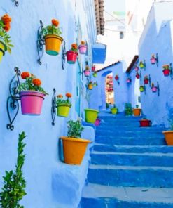 Chefchaouen Morocco paint by numbers