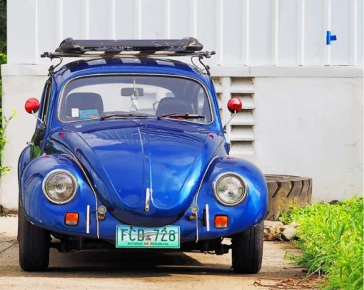 Classic Volkswagen Beetle Wagon paint by numbers