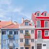 Colorful Houses Portugal paint by numbers