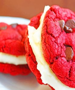 Cookies Sandwich With Chocolate Cream paint by numbers