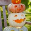 Cute Pumpkins paint by numbers