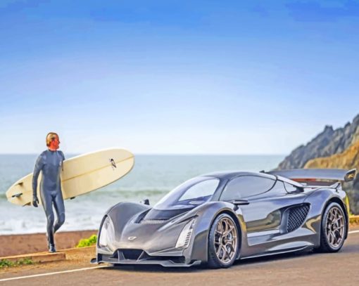 Czinger 21C Supercar paint by numbers