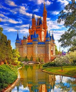 Disney World Cinderella Castle paint by numbers