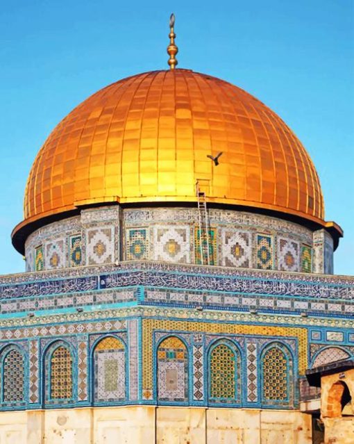 Dome Of The Rock Jerusalem paint by numbers