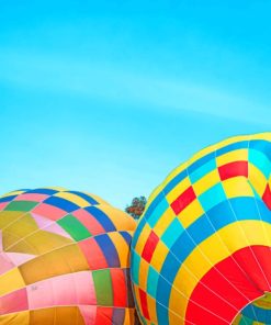 Colorful Hot Hair Balloons paint by numbers