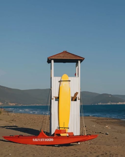 Empty Lifeguarding Station paint by numbers