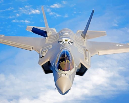 F 35 Military Fighter Jet paint by numbers