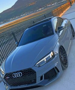 Grey Audi Rs5 paint by numbers