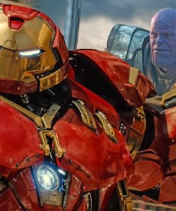 Iron Man And Thanos paint by numbers