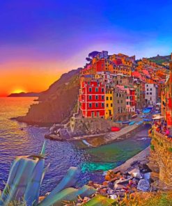 Cinque Terre National Park paint by numbers