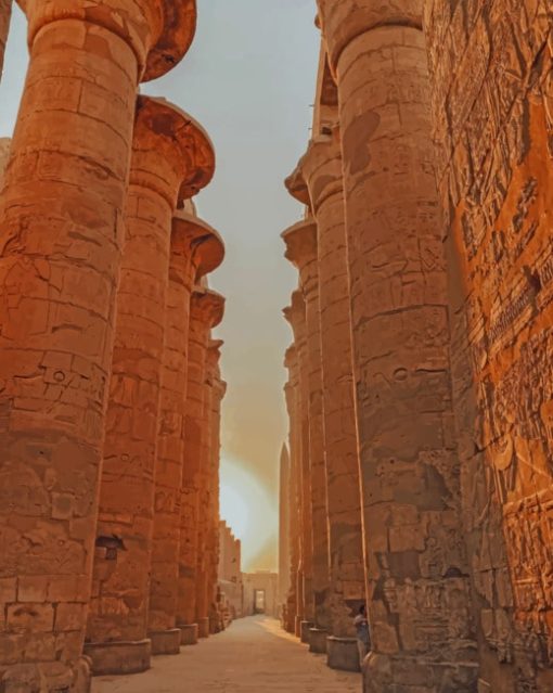 karnak Temple In Luxor Egypt paint by numbers