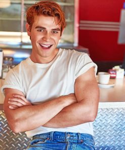 kj Apa Riverdale paint by numbers