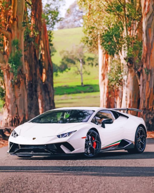 Lamborghini Huracan paint by numbers