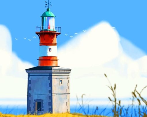 Lighthouse Architecture paint by numbers