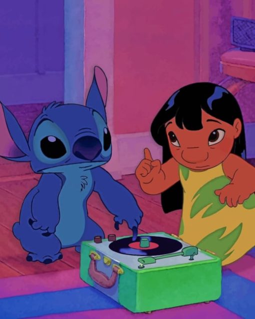 Lilo And Stitch Animation paint by numbers