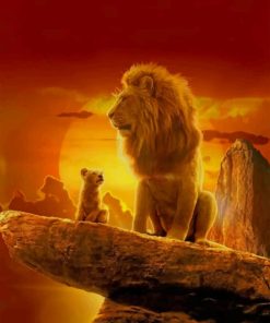 Lion King Animation paint by numbers