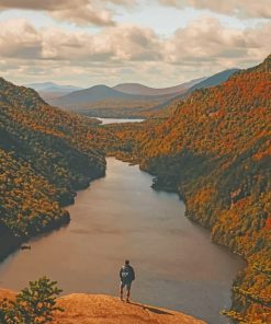 Lower Ausable Lake New York paint by numbers