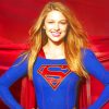 Melissa Benoist Supergirl paint by numbers