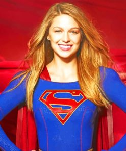 Melissa Benoist Supergirl paint by numbers