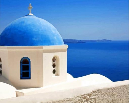 Oia Santorini Greece paint by numbers