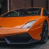 Orange Lamborghini Car paint by numbers