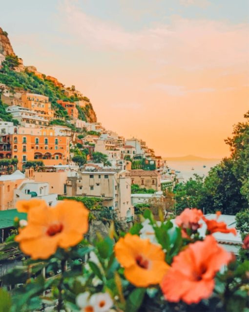 Positano Village Italy paint by numbers