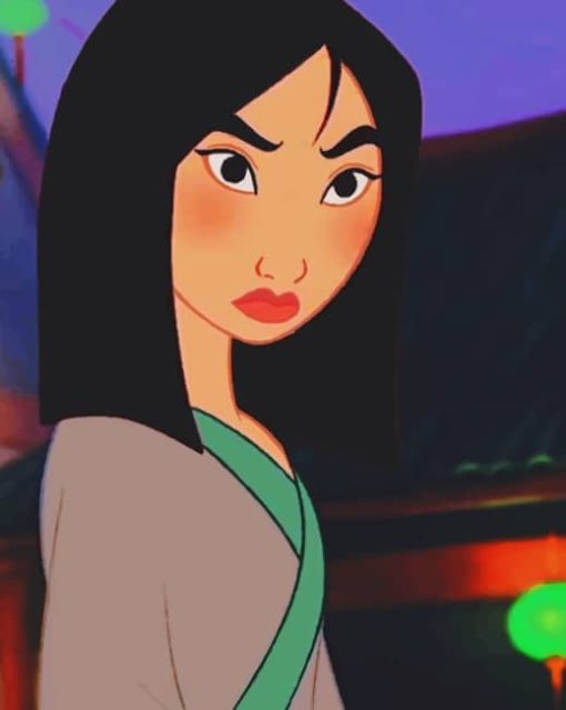 Princess Mulan paint by numbers