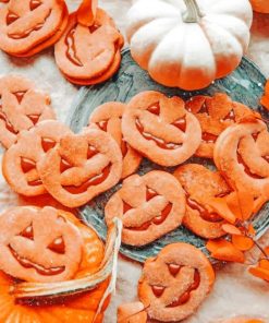 Pumpkin Cookies paint by numbers