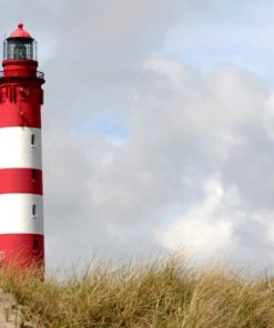 Red Germany Lighthouse paint by numbers