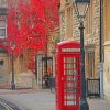 Red Phone Both London City paint by numbers