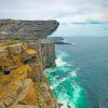 Rock Cliff With Cloudy Sky paint by numbers