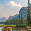 Spirit Island In Maligne Lake paint by numbers