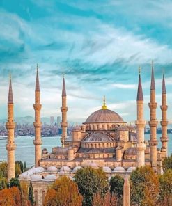 Sultan Ahmed Mosque Turkey paint by numbers